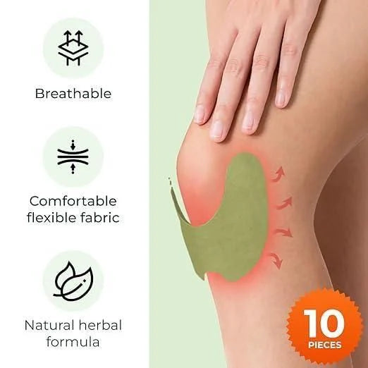 Herbal Knee Pain Relief Patches + FREE Herbal Oil Bottle (INDEPENDENCE DAY OFFER)